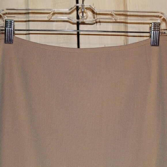 Preston & York tan lined ponte professional casual slim skirt 16 - Picture 2 of 6